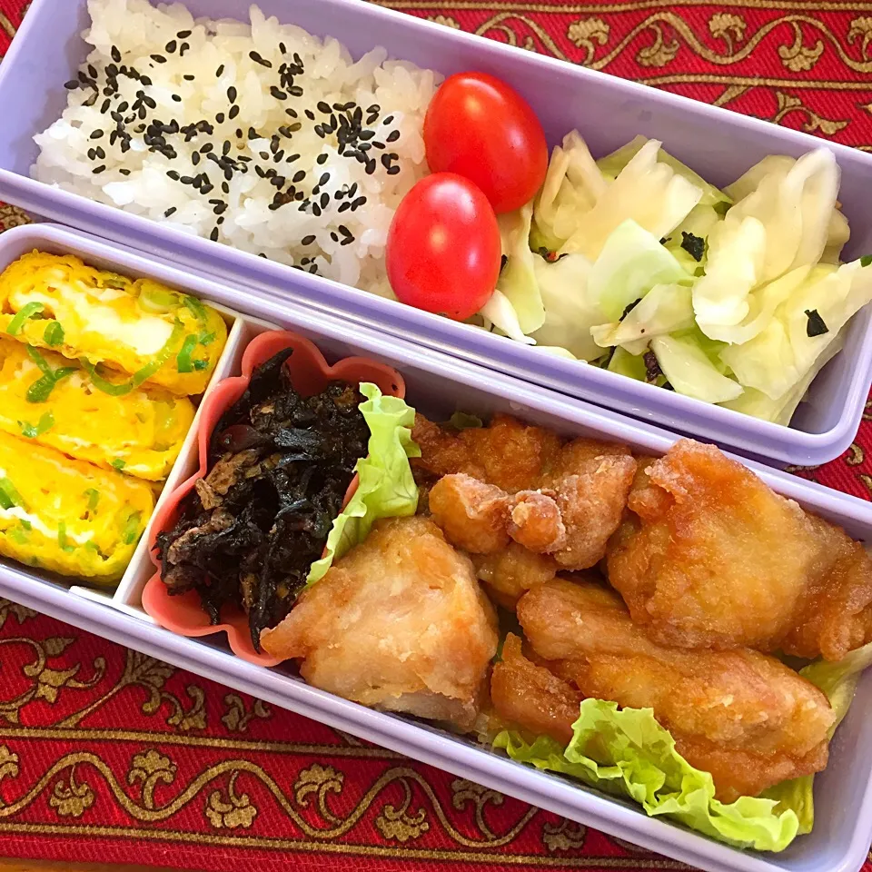 鶏もも肉の唐揚げ弁当|もえさん