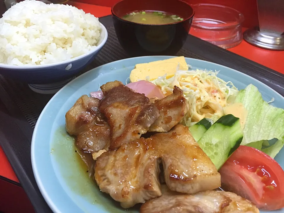 しょうが焼き定食‼︎|たぁちさん