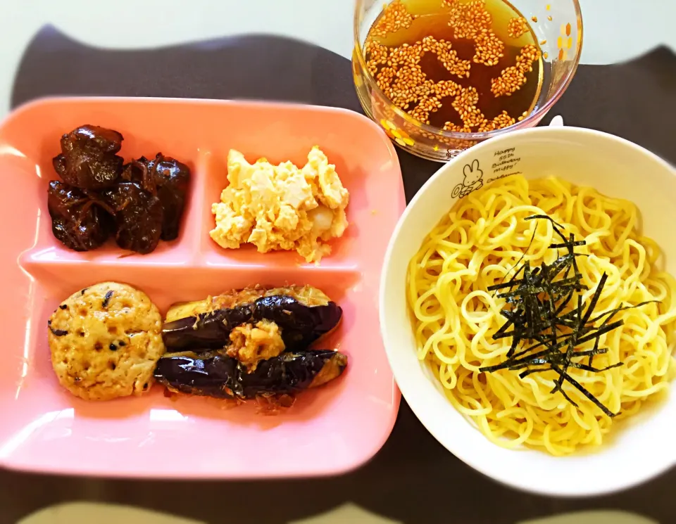 2016/06/03 ざるラーメンと残り物°˖✧°˖◝( ´͈ ᗨ `͈ )◜˖°✧˖°|愛華さん