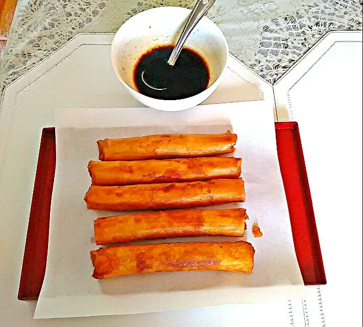 gyoza spring rolls|Tezu Ropezuさん