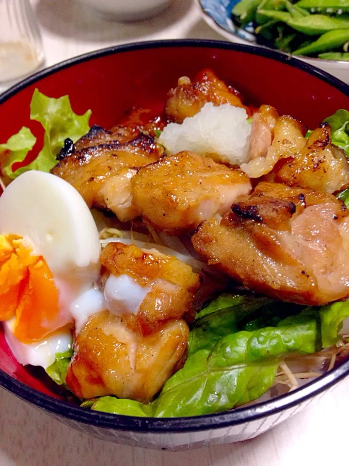 焼き鳥丼おろしソース|あやにん食堂さん