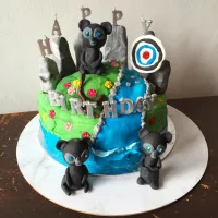 Brave themed Whiskey Chocolate cake|kipper's kitchenさん