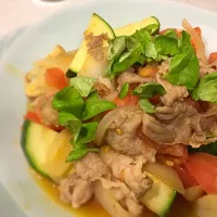 豚肉と夏野菜のにんにく炒め|ちゃつぼさん