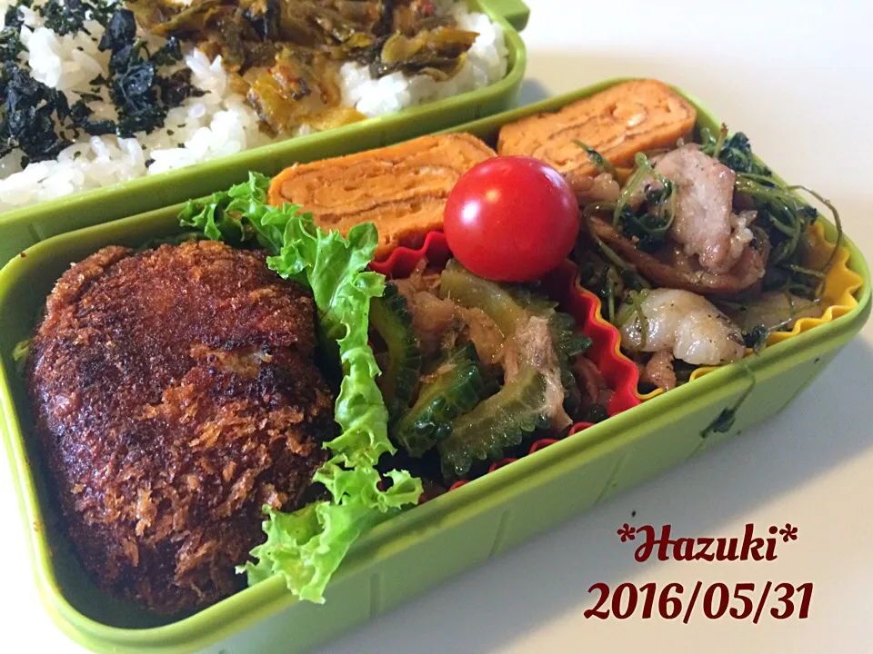 5月31日(火) 高校生息子🍱🍱&旦那🍱&自分🍱|Hazukiさん