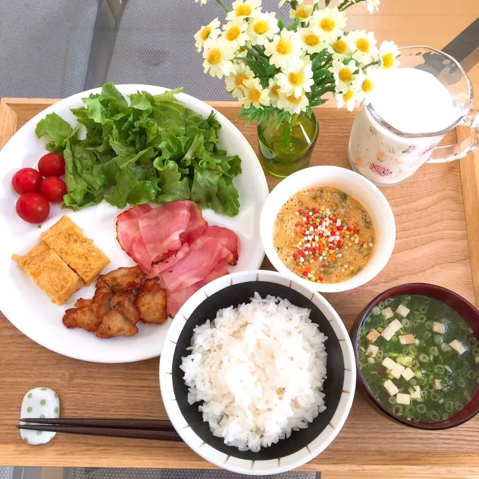 Snapdishの料理写真:6/4❤︎主人の朝ごはん❤︎|Makinsさん