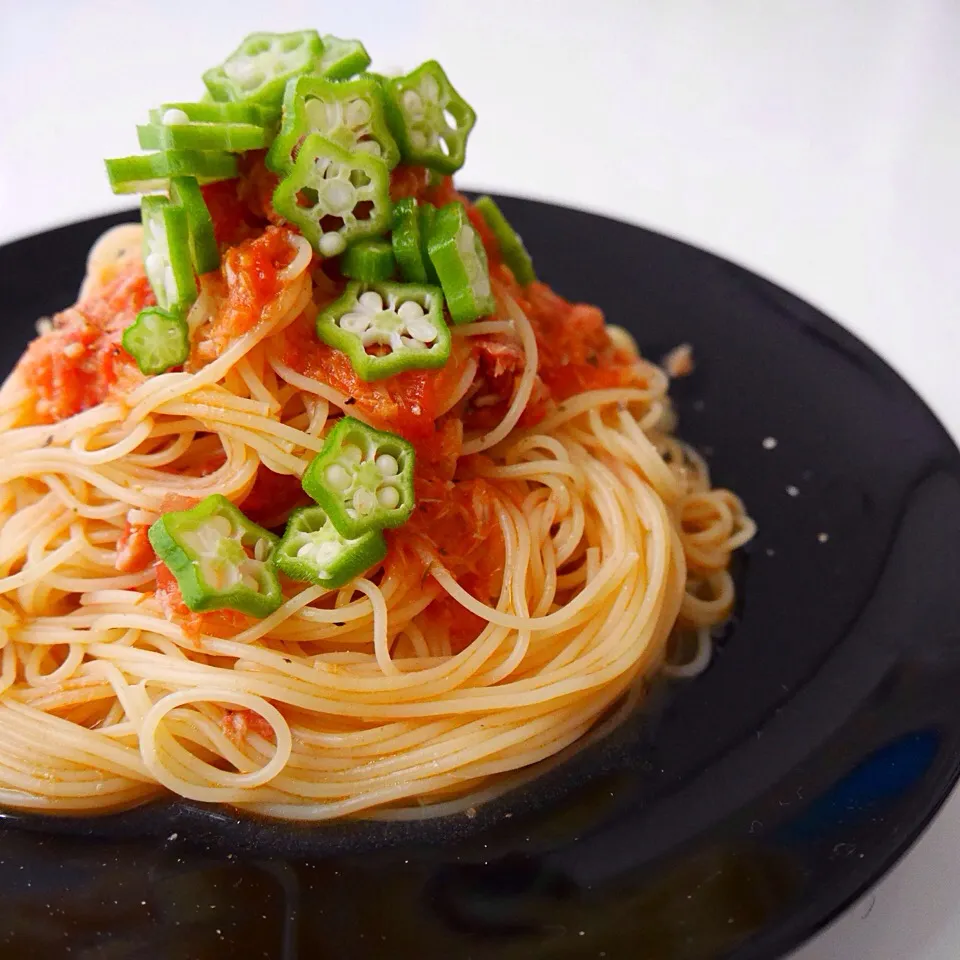 トマトとツナの冷製パスタ☺︎|mahomahoさん