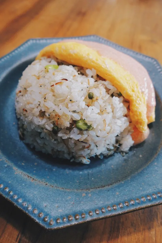 ちりめん山椒と枝豆のチャーハン！|ケノービさん