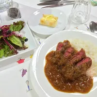 ビーフカツと手作り欧風カレー|ユリさん