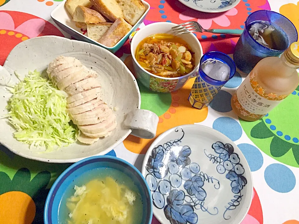 まったり晩ご飯(* ˘ ³˘)♡*˚♡|さくたえさん