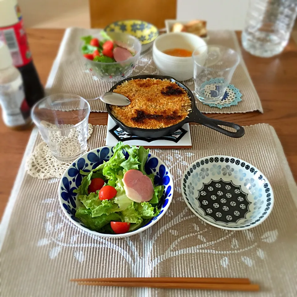 今日のお昼ごはん☆スキレットコロッケ|あさこさん