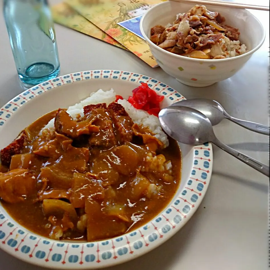 高校の文化祭 学食カツカレー🍛|うさかめさん