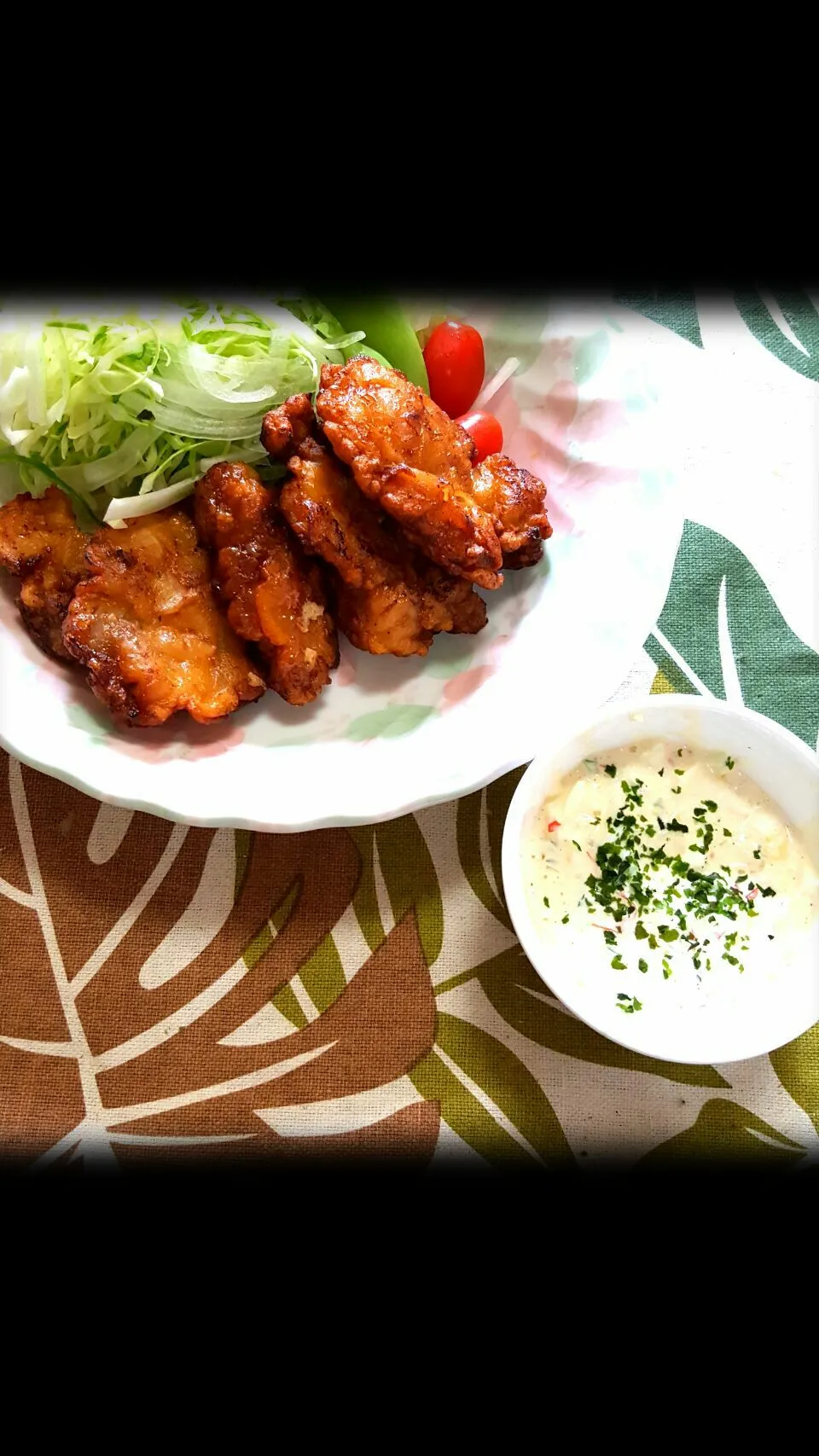 Snapdishの料理写真:晩飯‼　チキン南蛮だよー|クッキングオヤジさん