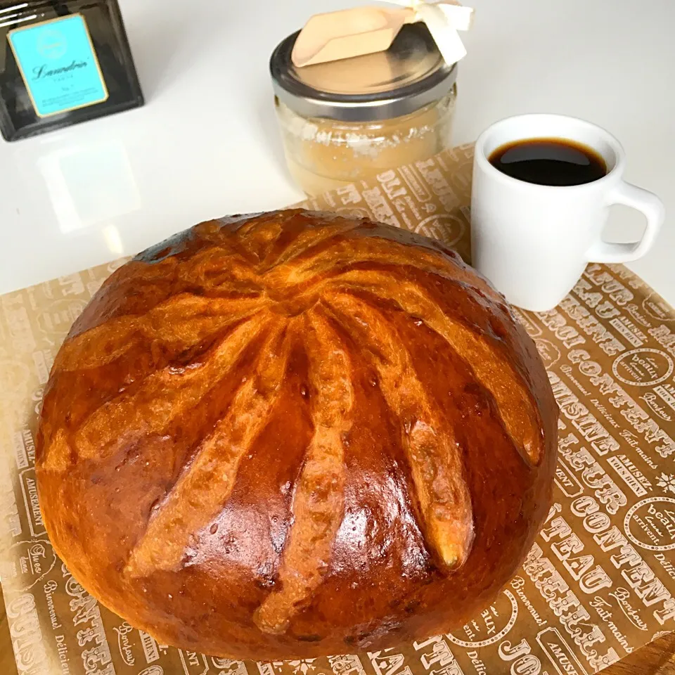 Snapdishの料理写真:あんこさんレシピでブリエ🍞|ba.a.ba_キッチンさん