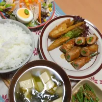 にんじんとインゲンの肉巻き
インゲンの胡麻和え|Minamiさん