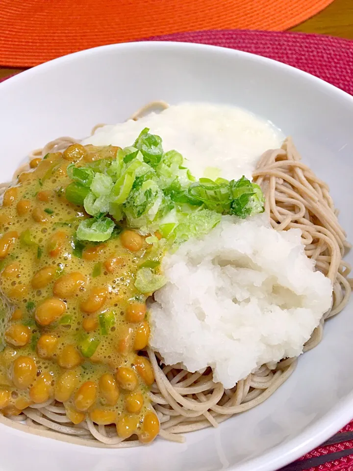 納豆、長芋、おろし蕎麦|ふくぷくさん