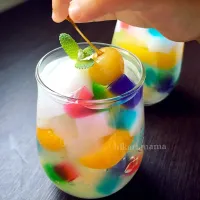 おやつに♪フルーツゼリーポンチ🍹