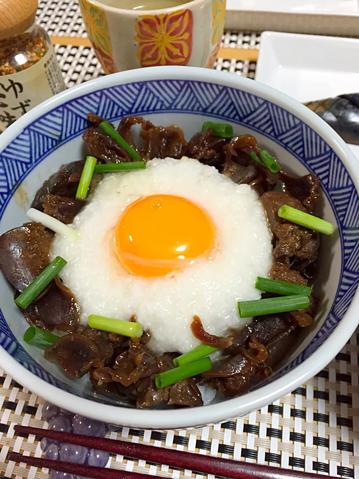 鳥もつ煮丼|satoeさん