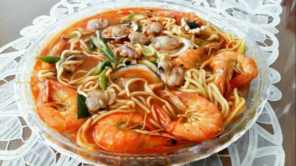 seafood noodle soup|steven z.y.さん