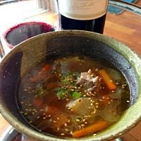 ラム肉の根菜煮込み