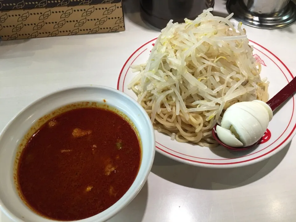 冷し味噌ラーメン(辛さ10、玉子付き)〔トッピング〕野菜大盛＋〔トッピング〕麺大盛|マロさん