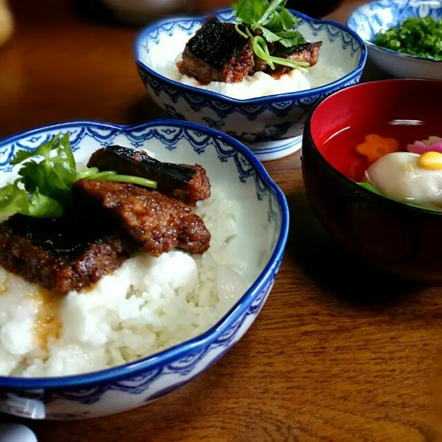 Snapdishの料理写真:山形の「文四郎麩」鰻もどき|うさかめさん