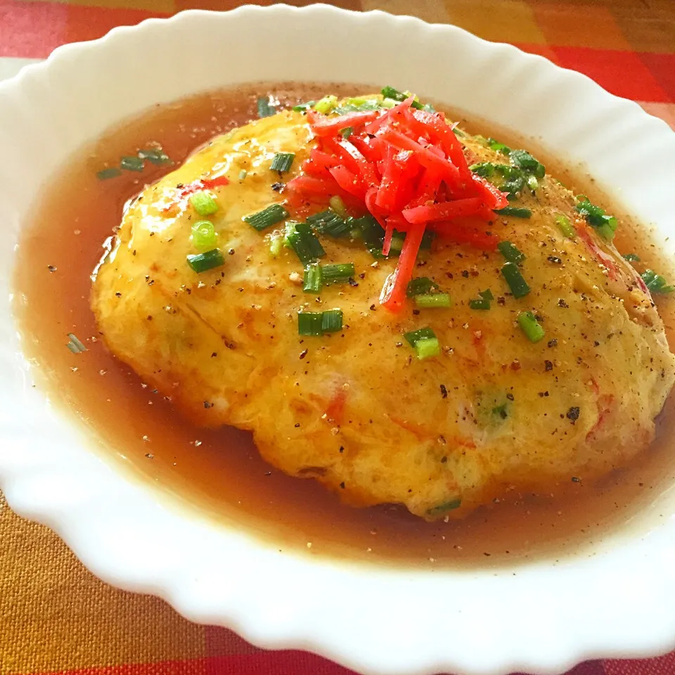 カニカマで天津飯|カウンター嬢さん