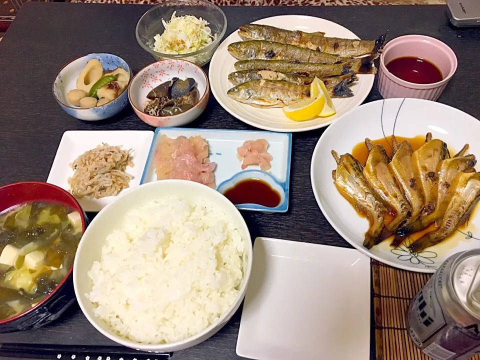 Snapdishの料理写真:釣り後のお魚パーティ|ゆりえさん