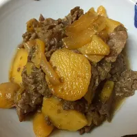 Snapdishの料理写真:山椒佃煮の肉じゃが|つみぼんさん