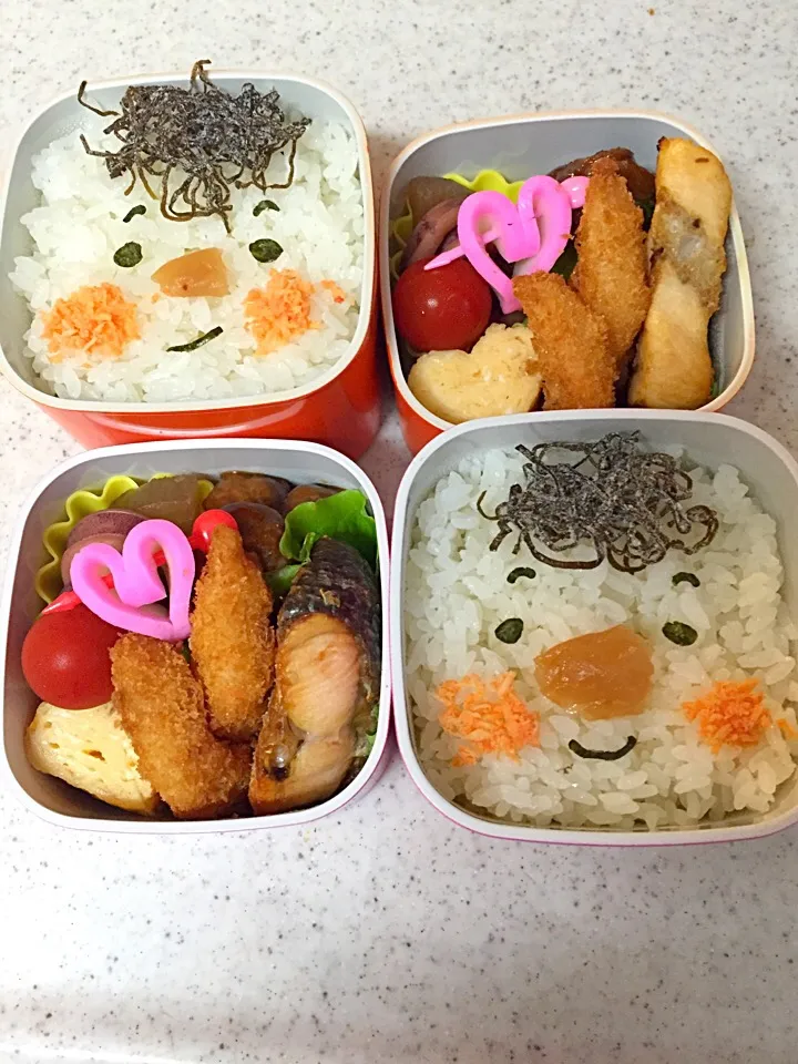 娘たちの弁当◡̈⃝⋆*|にゃにゃさん