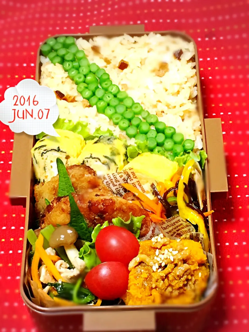 Snapdishの料理写真:高校生男子のがっつり弁当.ﾟ٩(๑⃙⃘˙ᵕ˙๑⃙⃘)۶:.｡|おざMAMAさん