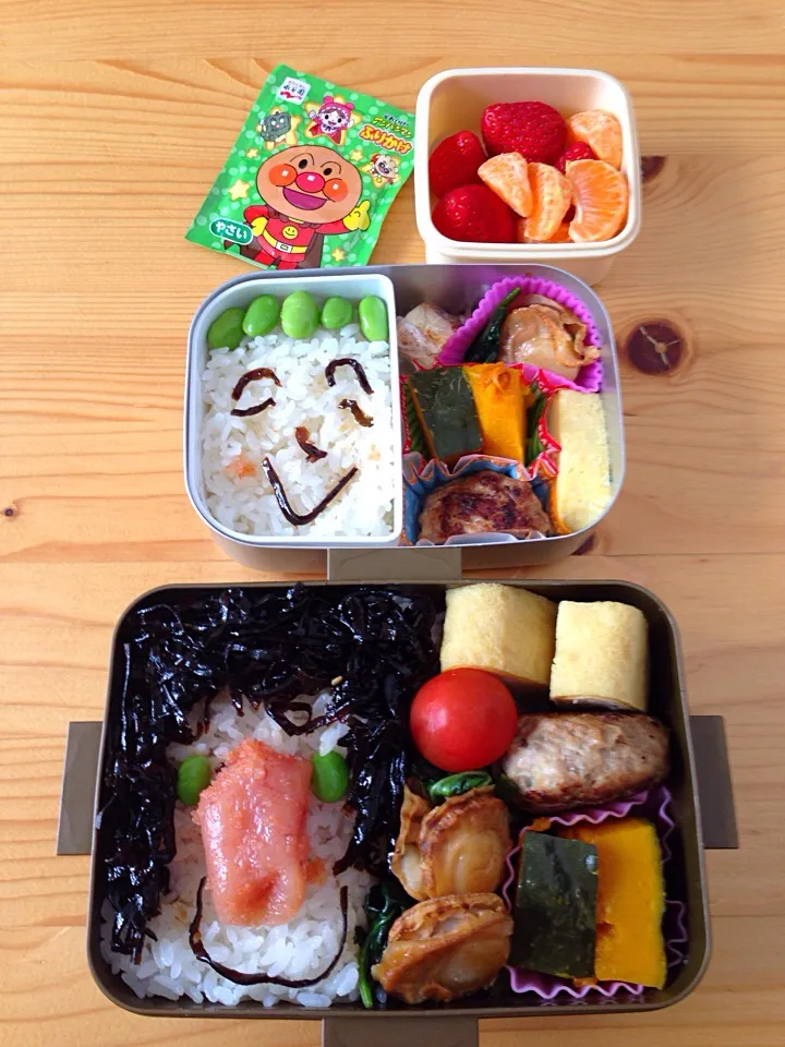 Snapdishの料理写真:6.7お顔弁当|まゆさん