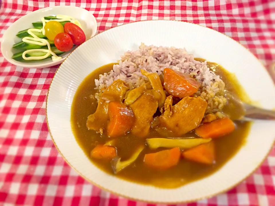 チキンとエリンギのごろっとカレー|mikaさん