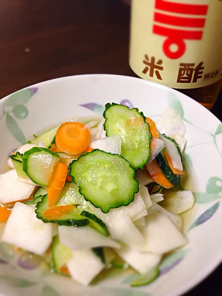 我が家の畑で採れた野菜を使って…酢の物を作りましたっ(๑´ڡ`๑)♡|Kumiko  Tsujiさん