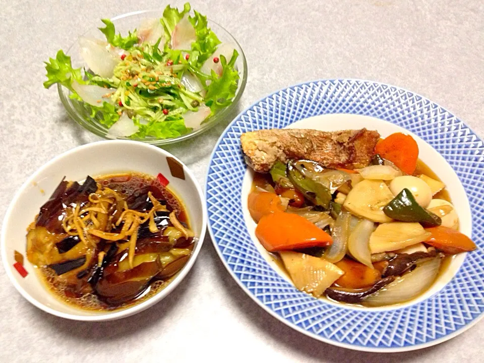 Snapdishの料理写真:野菜たっぷり晩ご飯|Orie Uekiさん