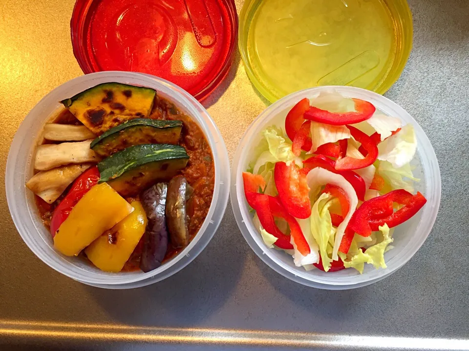 ◆夏野菜のカレー弁当◆|ゆっきーさん