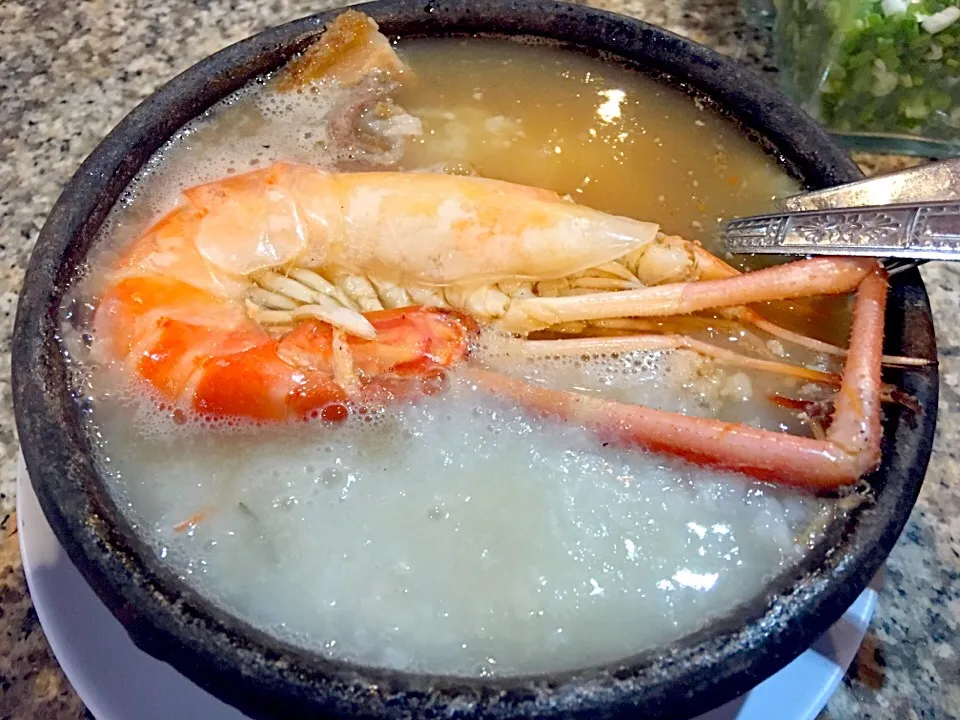 Big Prawn, seafood and pork congee|Kararak & Foodsさん