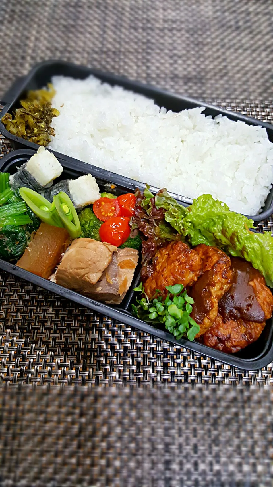 今日のお弁当❕　豆腐ハンバーグ|クッキングオヤジさん