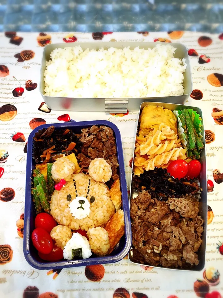 くまのがっこうのジャッキーのお弁当☆|makoryuneさん