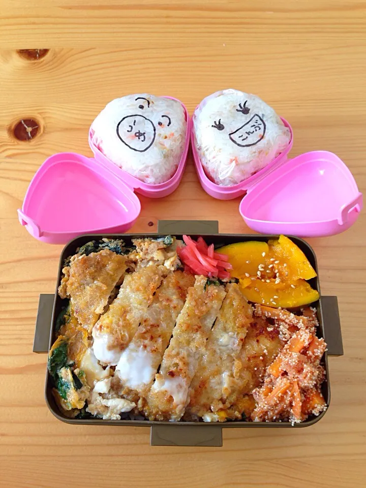 Snapdishの料理写真:6.8カツとじ丼弁当|まゆさん