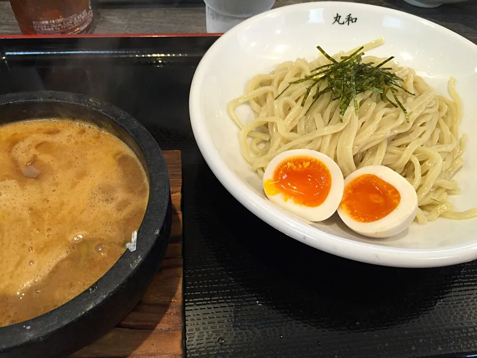 Snapdishの料理写真:タラバガニと甘えびのつけ麺(◍•ڡ•◍)❤味玉TP|いつみさん