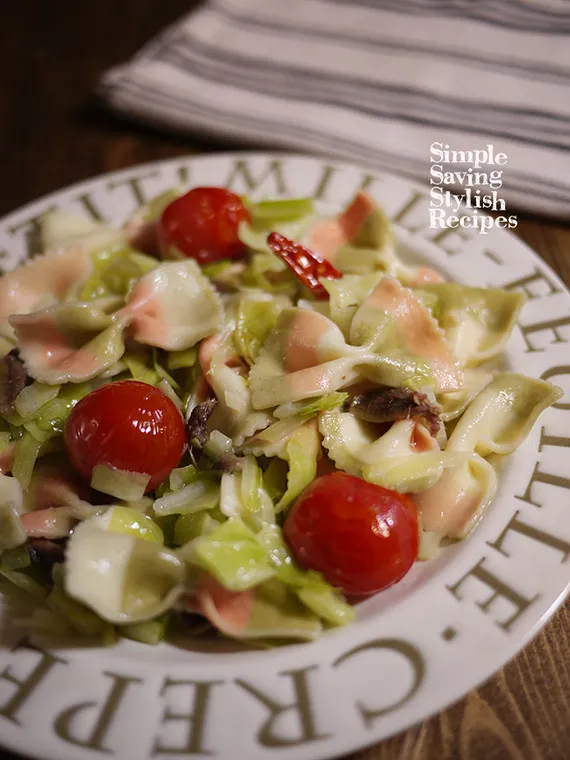 時短で簡単！可愛い、カラフルパスタで節約！お洒落に♪味付けも不要〜【カラフルファルファーレのアンチョビキャベツペペロン】 : 簡単！節約！おしゃレシピ 〜SHIMAのオウチカフェ〜 #SHIMAのオウチカフェ|SHIMAさん