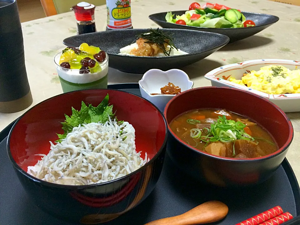 しらす丼定食❤️|makoさん