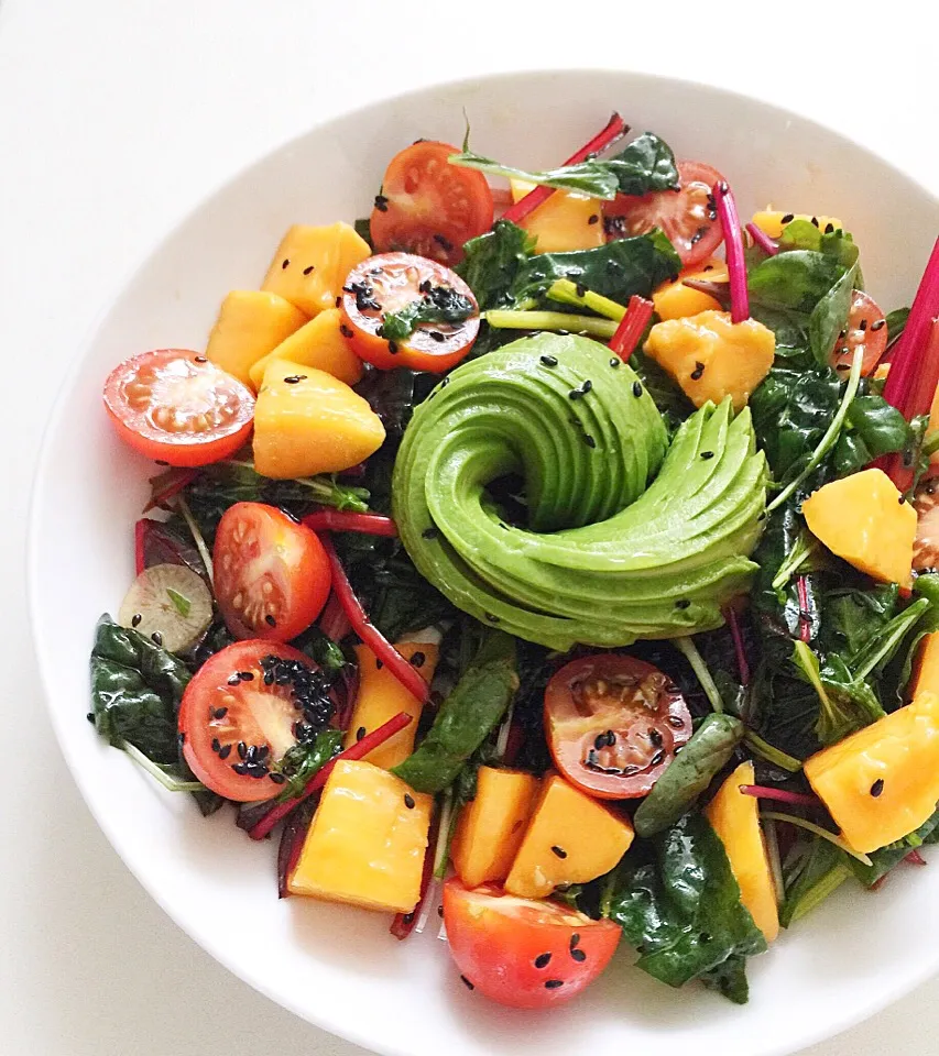 Mango, tomato and avocado salad|12Dragonさん