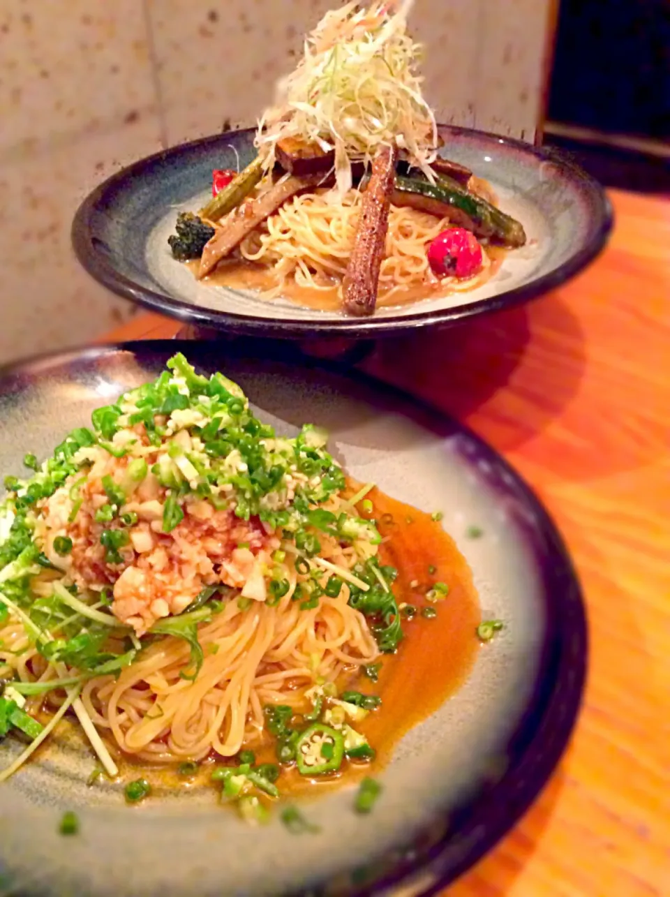 藁焼きお野菜そば

たたき長芋とオクラそば|宇都宮 わら火さん