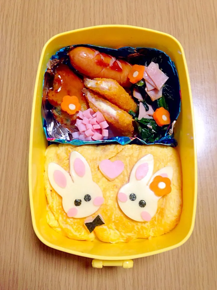 うさちゃんオムライス弁当|エミさん