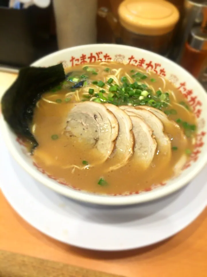 横浜ラーメン たまがった チャーシュー麺|かさん