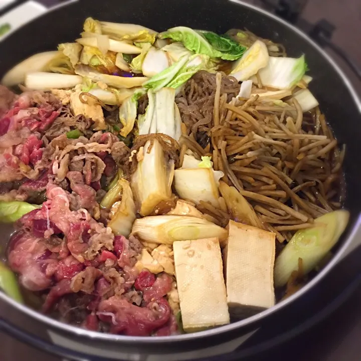 今宵は宮崎牛の切り落としをお安くゲットしたのですき焼きに✨|NanaMOさん