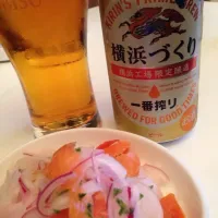 Snapdishの料理写真:サーモンマリネ|まゆさん