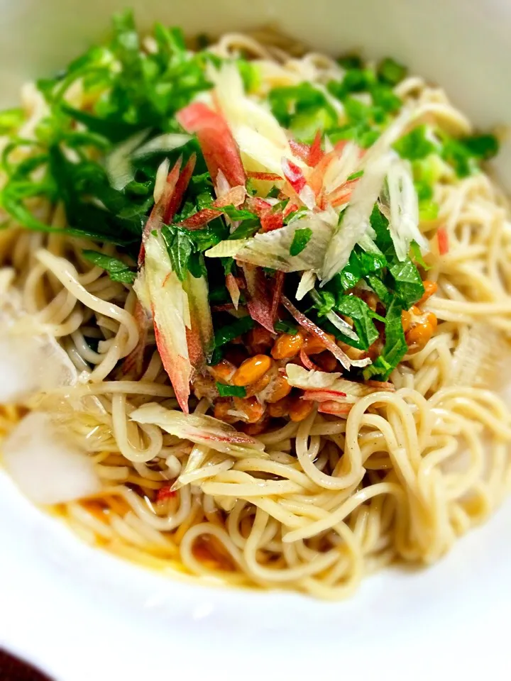 流水麺食べてみました！ 納豆そば♡|ゆき☆さん