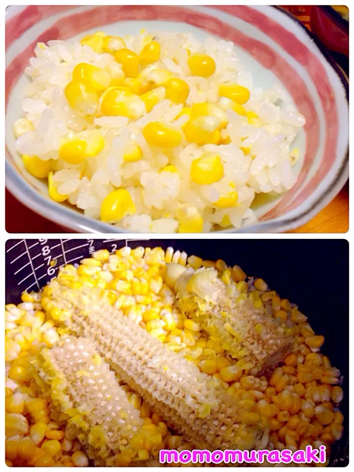 soraちゃんの🌽とうもろこしご飯|ももさん